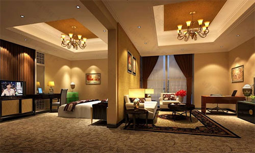 傳統星級酒店客房效果圖