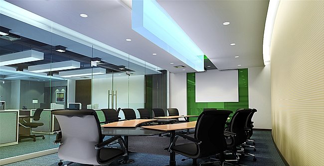 辦公室空調效果圖