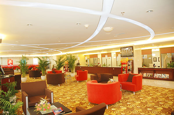 景色宜人的銀行營業廳休息椅的裝修設計