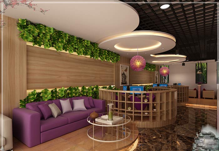 現代風格網咖裝修設計效果圖