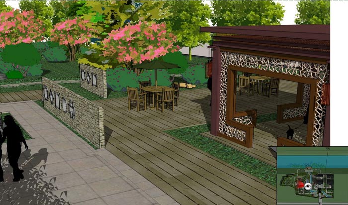 中式茶館設(shè)計(jì),推崇淡泊、平和