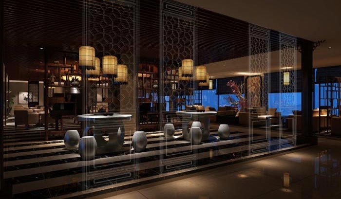 商務茶樓茶室裝修設計案例