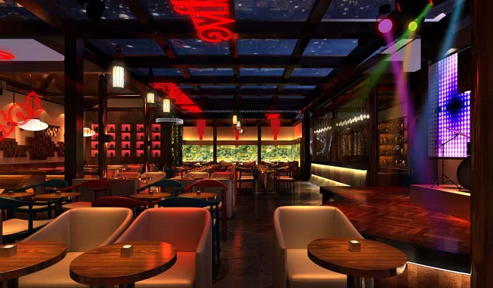 情侶、商務(wù)、聚餐、休閑酒吧大廳裝修設(shè)計(jì)案例效果圖