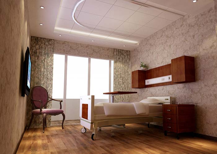大慶市婦女兒童醫院大人住院區域裝修設計案例效果圖
