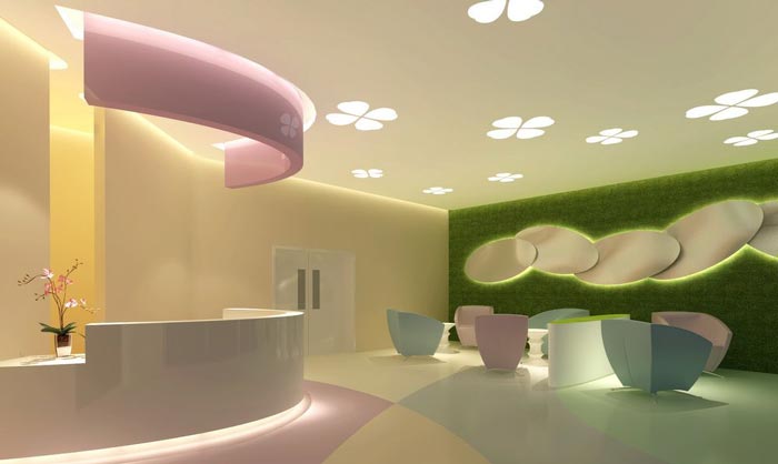 婦女兒童醫(yī)院護(hù)士站裝修設(shè)計(jì)案例效果圖