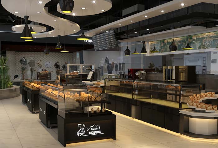 杭州時尚蛋糕店裝修設計案例效果圖