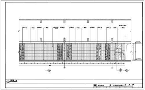 青少年活動(dòng)中心深化設(shè)計(jì)施工圖三層C區(qū)公共區(qū)域4立面圖(2)