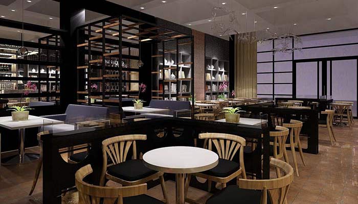 書苑咖啡館裝修設計案例
