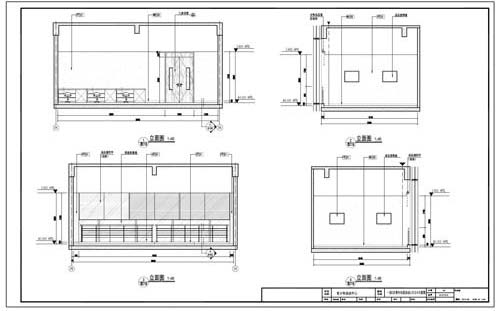 青少年活動(dòng)中心深化設(shè)計(jì)施工圖一層C區(qū)青年社團(tuán)活動(dòng)平、頂面圖