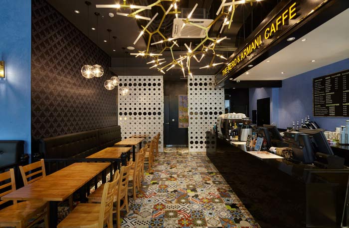 特色風格咖啡廳前臺吧臺裝修設計案例效果圖