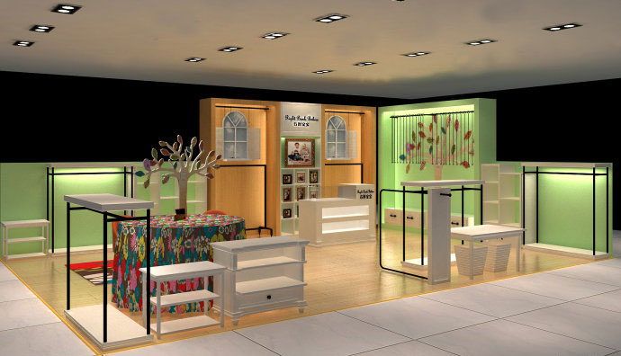 童裝店面裝修設計案例效果圖