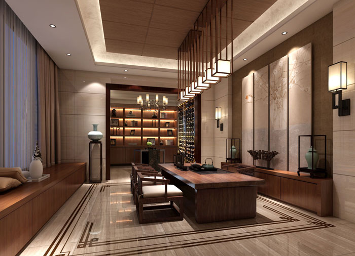 1000平方私人會所裝修設計案例效果圖