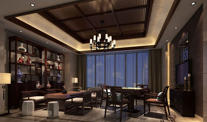 1000平方私人會所休息區域裝修設計案例效果圖