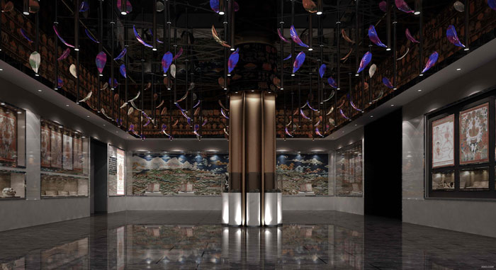 文化產品體驗中心大廳裝修設計案例效果圖