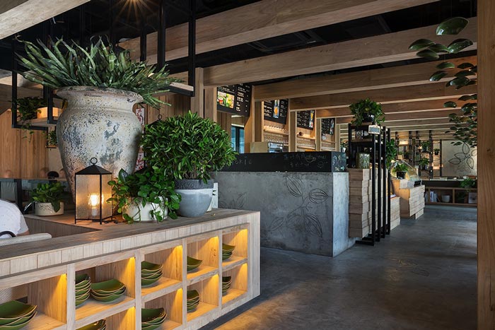 750平方中式復古風格放置區域餐廳設計效果圖