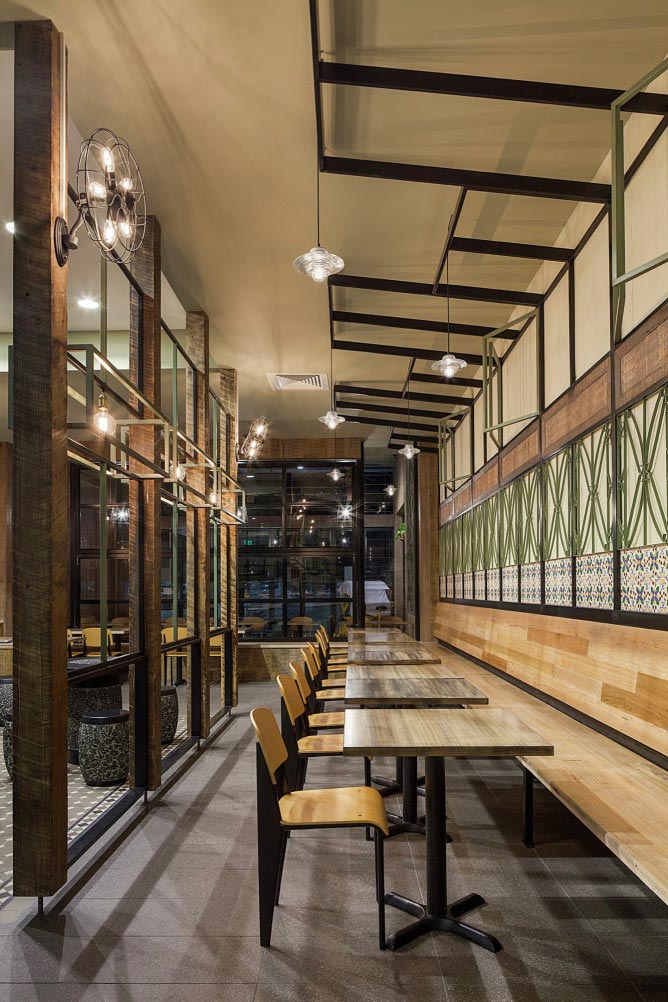 歷史、文化傳統氛圍下1200平方餐廳隔斷區域設計方案效果圖