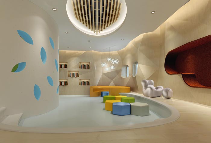 早教繪本館閱讀區裝修設計案例效果圖