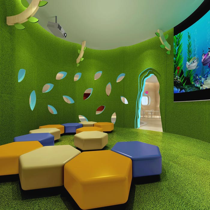 早教繪本館家長創意區裝修設計案例效果圖