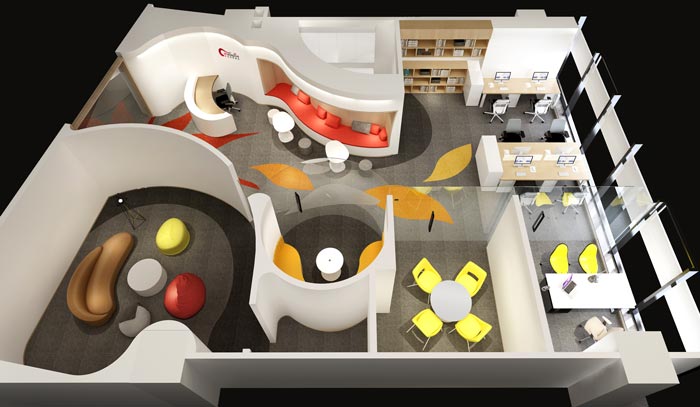 小戶型辦公室設計方案平面圖