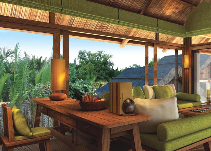 私人度假酒店休息區域裝修設計案例效果圖