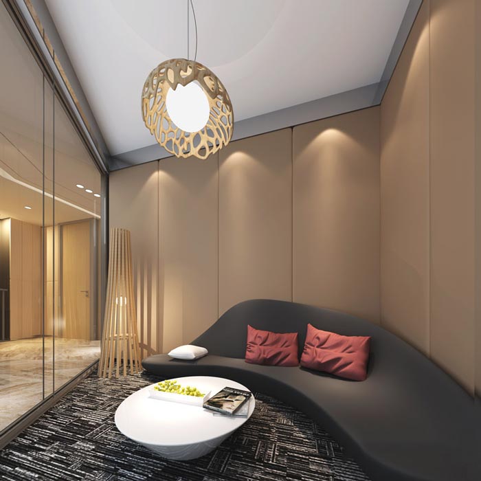 進出口貿易辦公室接待區域裝修設計案例效果圖