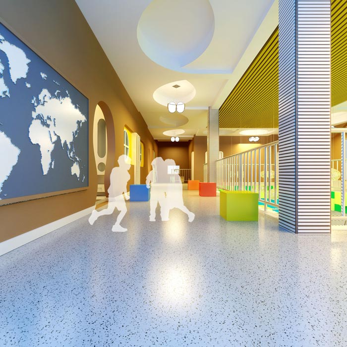 高端幼兒園二樓玩耍區域裝修設計案例