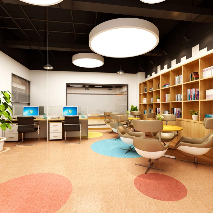 舞蹈培訓機構辦公室裝修設計案例效果圖