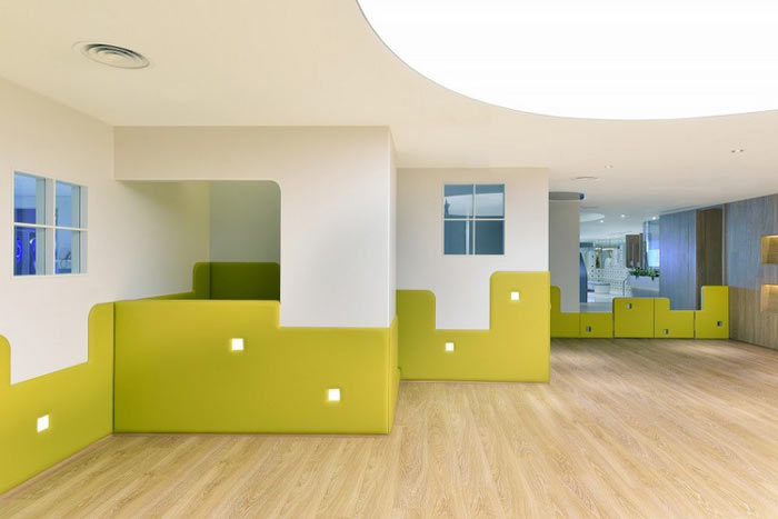 兒童教育培訓機構防磕碰裝修設計案例效果圖