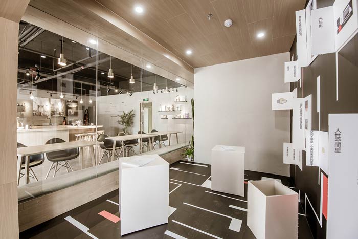 咖啡店個性展示區裝修設計效果圖