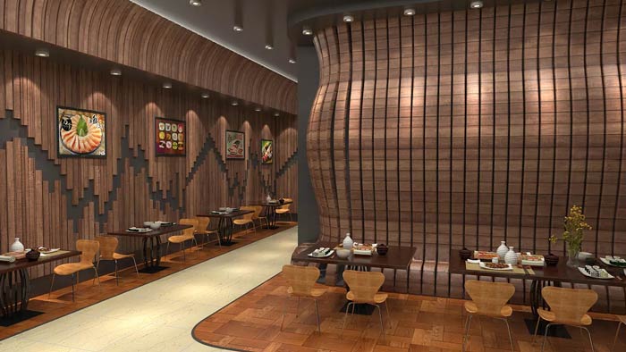 日式快餐廳就餐區(qū)裝修設計效果圖