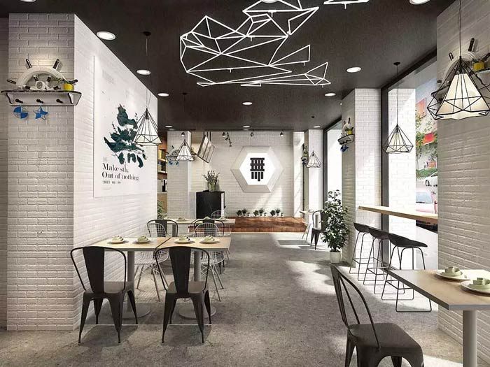 茶飲茶餐廳裝修設計效果圖