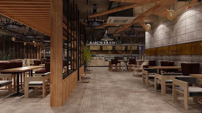 咖啡館空間裝修設(shè)計(jì)效果圖