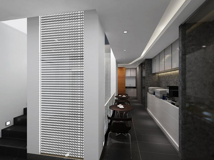 科技園區辦公樓茶水間裝修設計效果圖