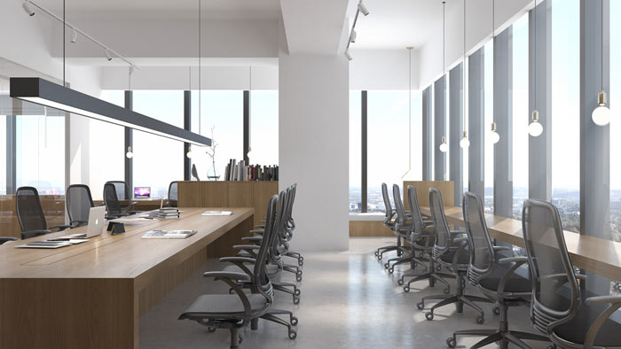 商貿公司辦公室辦公區裝修設計效果圖