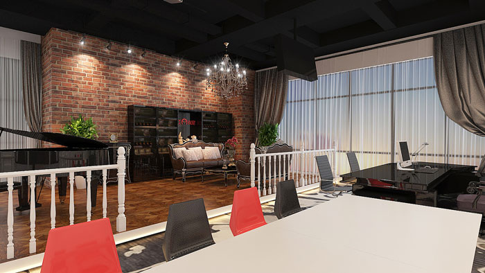 寵物公司董事長辦公室裝修設計效果圖