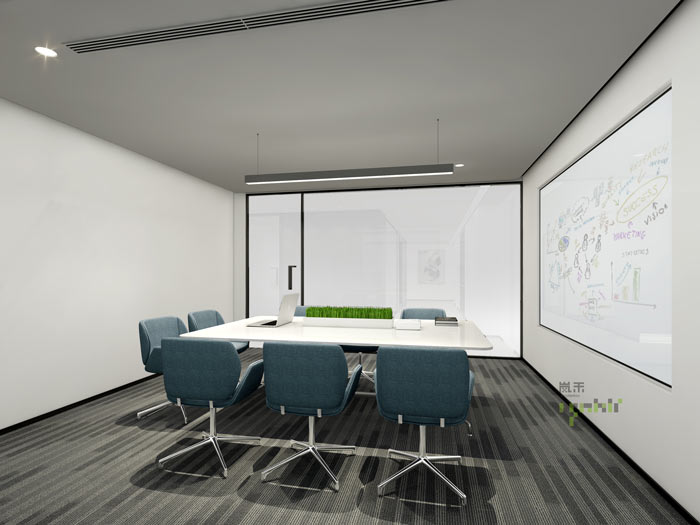 杭州律師事務所辦公室匯報室裝修設計效果圖