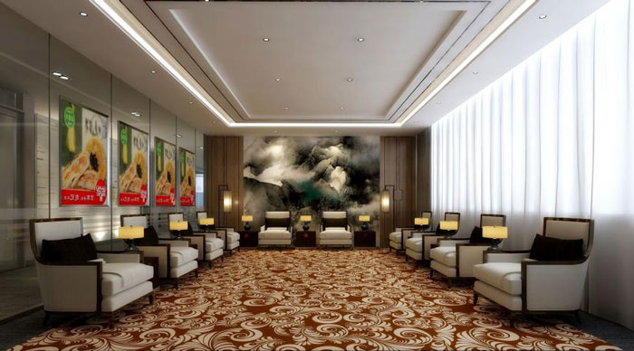 國際貿易公司辦公室接待室裝修設計效果圖