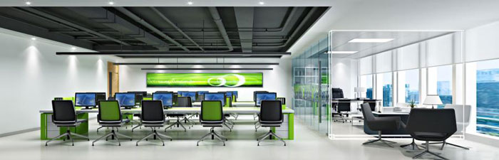 杭州余杭區(qū)臨平辦公室辦公區(qū)裝修設計效果圖