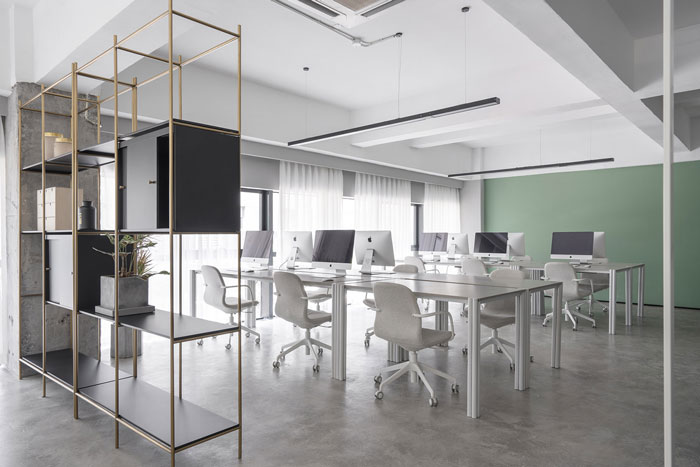 家具公司辦公室辦公區裝修設計效果圖