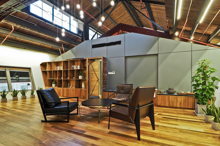 實業投資公司總經理辦公室裝修設計效果圖