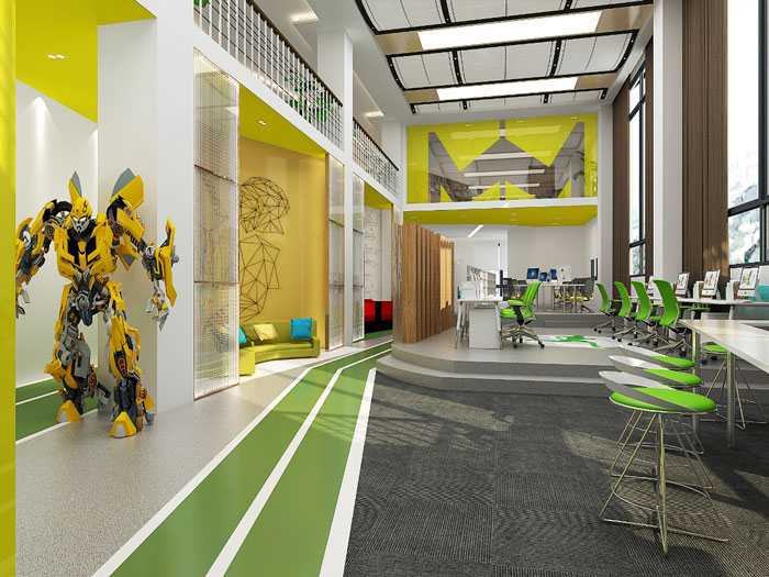 時尚創意辦公室休息區裝修設計效果圖