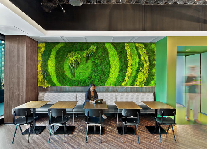 網絡公司辦公室辦公區裝修設計效果圖