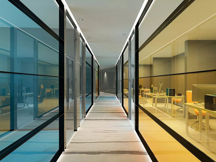 集團辦公室過道裝修設計效果圖