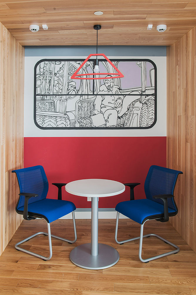 通信公司辦公室交流區裝修設計效果圖