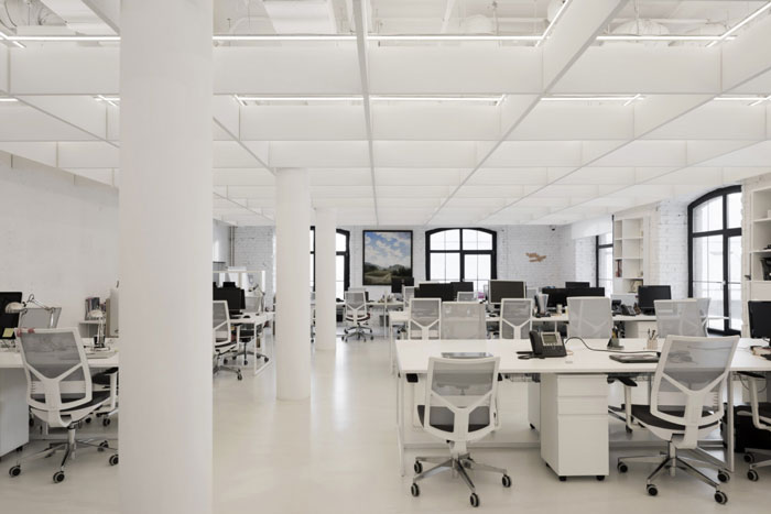 媒體公司辦公室辦公區裝修設計效果圖