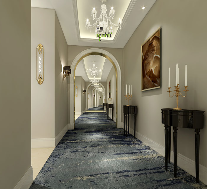 愛情酒店過道裝修設(shè)計效果圖