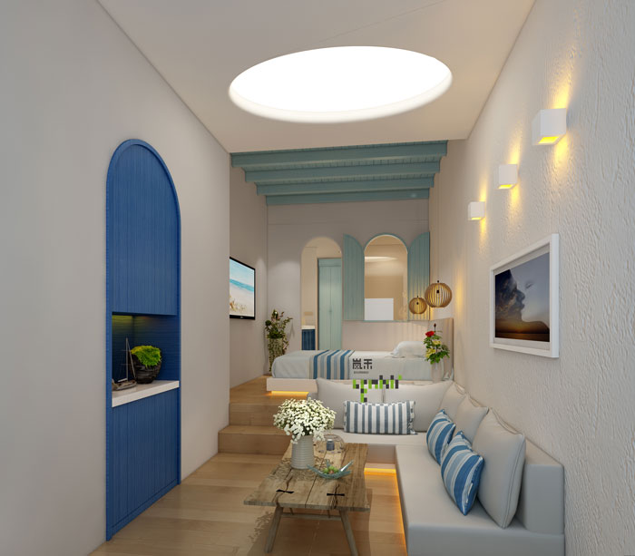 愛情酒店地中海客房裝修設(shè)計效果圖