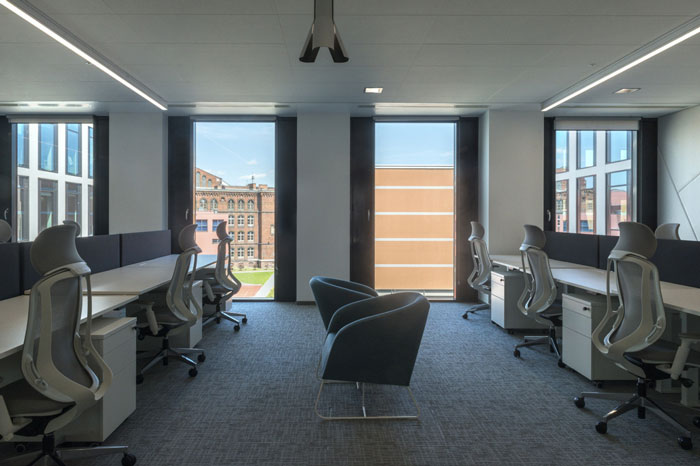 涂料公司辦公室辦公區裝修設計效果圖