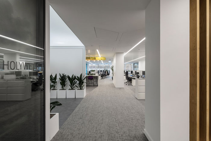 金融機構辦公室進門區裝修設計效果圖