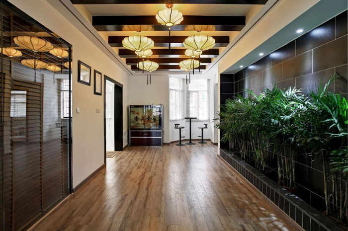 杭州閑林辦公室玄關裝修設計方案